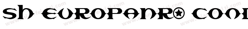 Sh EuropaNr2 Condens字体转换